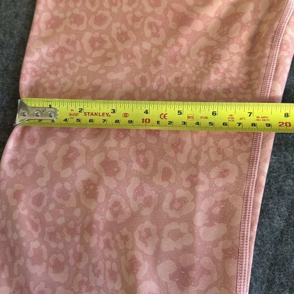 New Glyder Sultry Sherbert Leopard Leggings High Waisted Wicking Large Sold Out - Picture 10 of 13